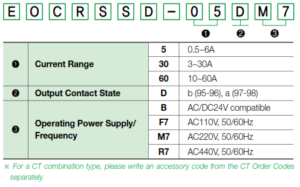 EOCR SSD Model dan Part Number